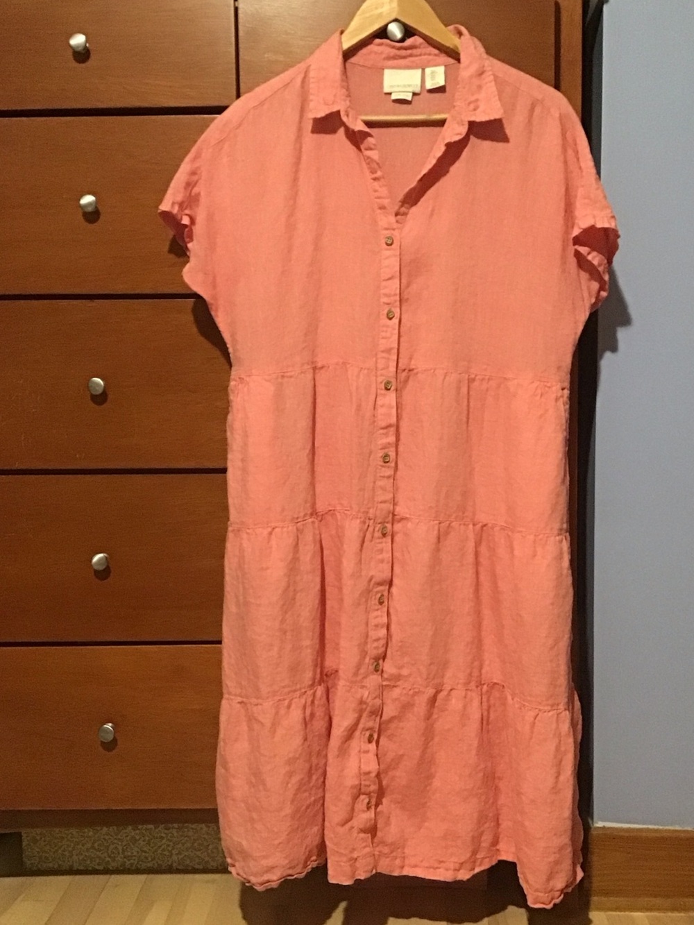 Cynthia Rowley linen Button-Front Midi Dress
